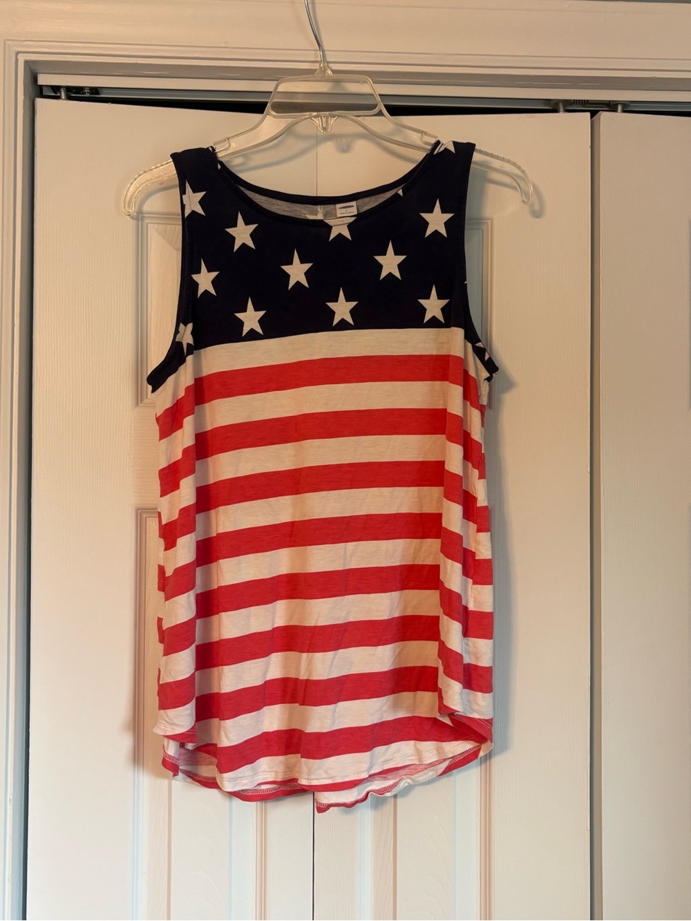 Old Navy Patriotic Star & Stripe Tank Top - Red, White & Blue